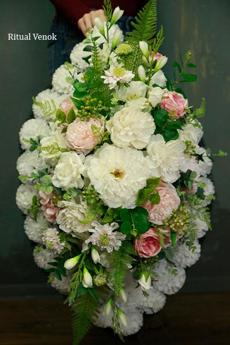 Ритуальный венок  "Шервуд" , высота 90см