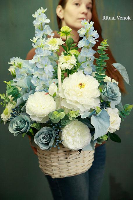 Композиция "Астер",   высота 60 см\ ширина 50см