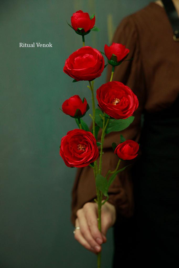 Розы кустовые " В Алом оттенке"