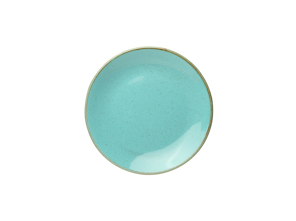 Тарелка плоская десертная 18 см, PORLAND, SEASONS Turquoise