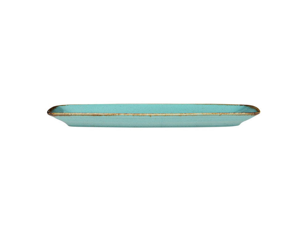 Блюдо прямоугольное с закругленными краями 31*18 см,  PORLAND, SEASONS Turquoise