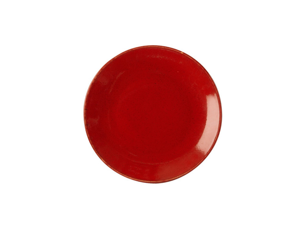 Тарелка плоская десертная 18 см, PORLAND, SEASONS Red