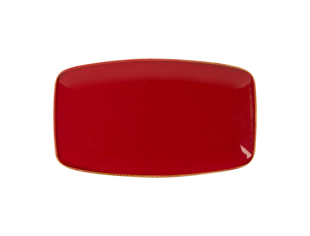 Блюдо прямоугольное с закругленными краями 31*18 см, PORLAND, SEASONS Red
