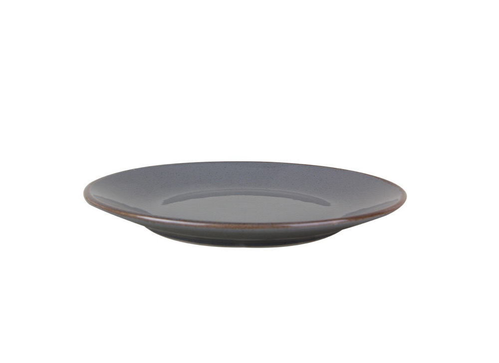 Тарелка плоская 28 см, PORLAND, SEASONS Dark grey