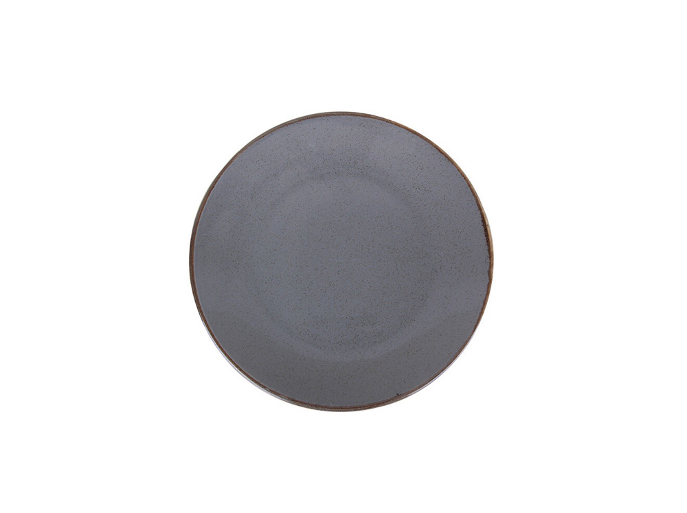 Тарелка плоская десертная 18 см, PORLAND, SEASONS Dark grey