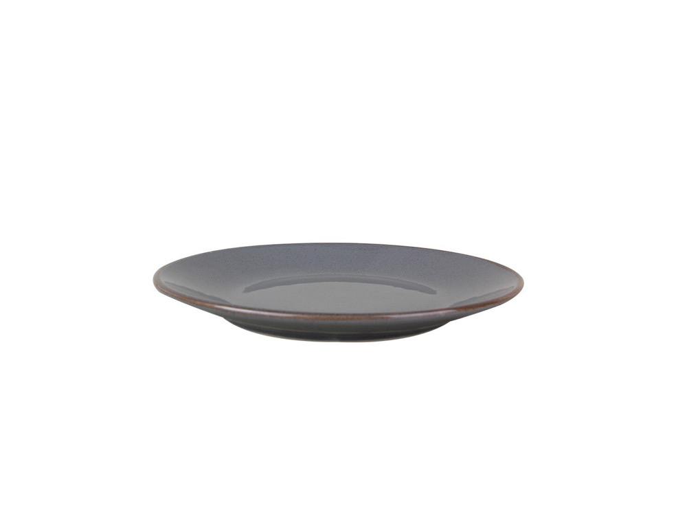 Тарелка плоская 24 см, PORLAND, SEASONS Dark grey