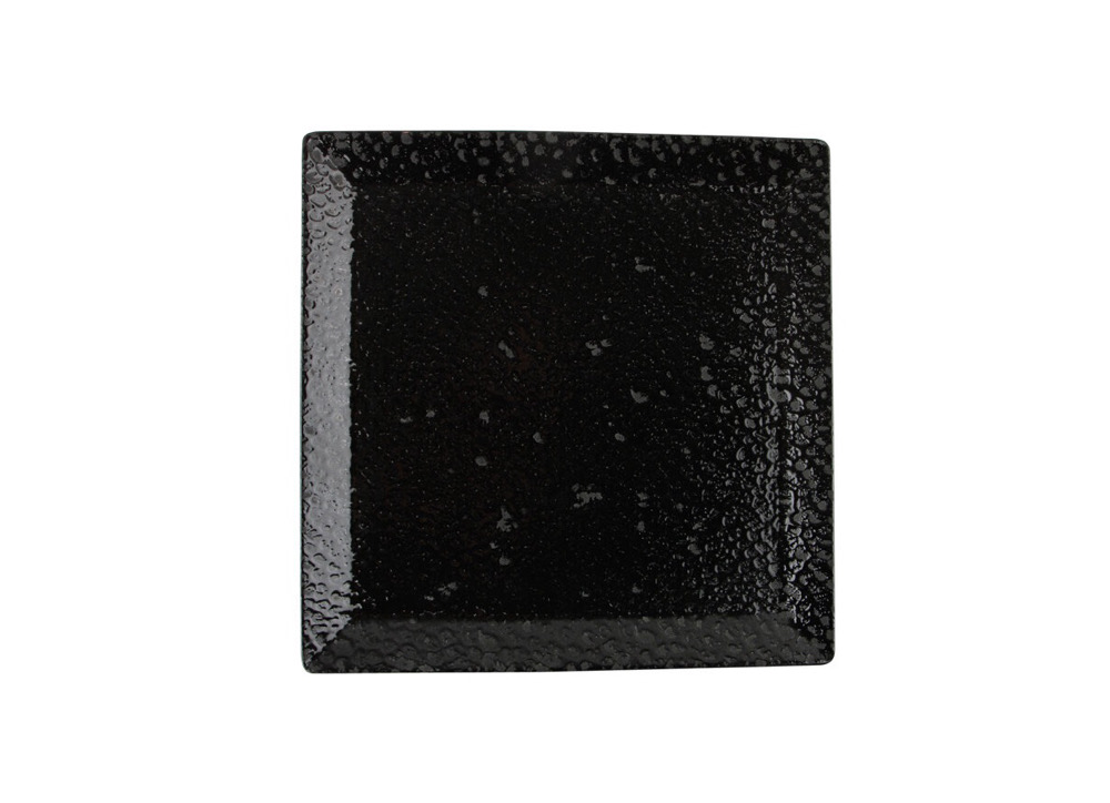 Тарелка квадратная 27 см, PORLAND, BLACK MOSS