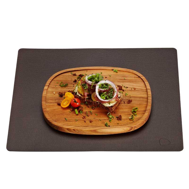 Сервировочная салфетка прямоугольная из кожи 35*45 см (коричневая) LINDDNA, Bull