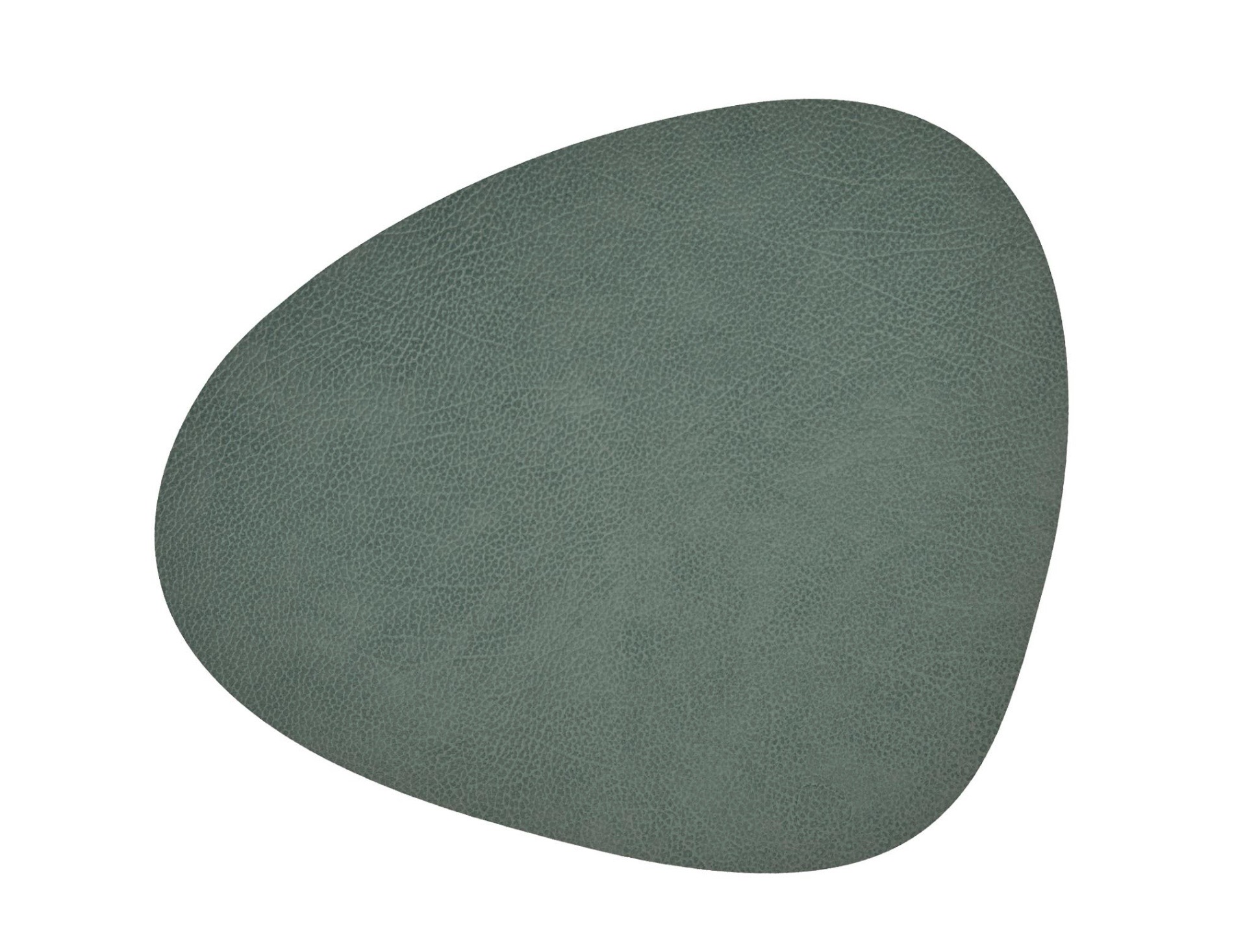 Сервировочная салфетка фигурная из кожи 37*44 см (пастельно зеленая) LINDDNA, Hippo