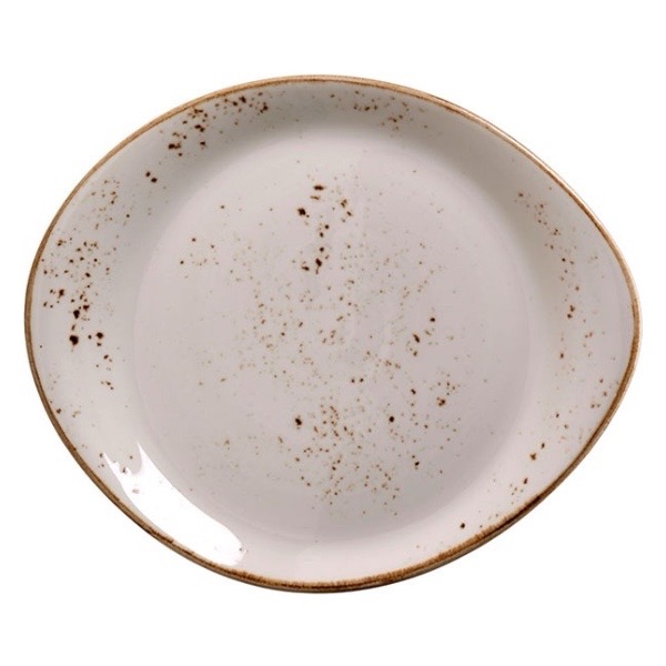 Тарелка асимметричная 25,5 см, цвет - белый, CRAFT WHITE, STEELITE