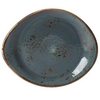 Тарелка асимметричная 25,5 см, цвет - синий, CRAFT BLUE, STEELITE