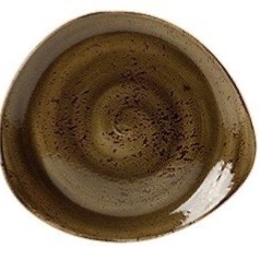 Тарелка асимметричная 30,5х27,5 см, цвет - коричневый, CRAFT BROWN, STEELITE