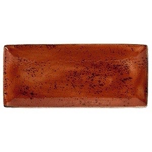 Блюдо прямоугольное 37х16 см, цвет - терракот, CRAFT TERRACOTTA, STEELITE