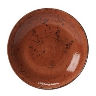 Тарелка полуглубокая 25,5 см, цвет - терракот, CRAFT TERRACOTTA, STEELITE