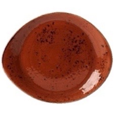 Тарелка асимметричная 25,5 см, цвет - терракот, CRAFT TERRACOTTA, STEELITE