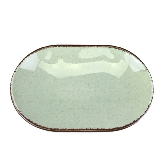 Блюдо овальное 36 см, KUTAHYA, PEARL Mint