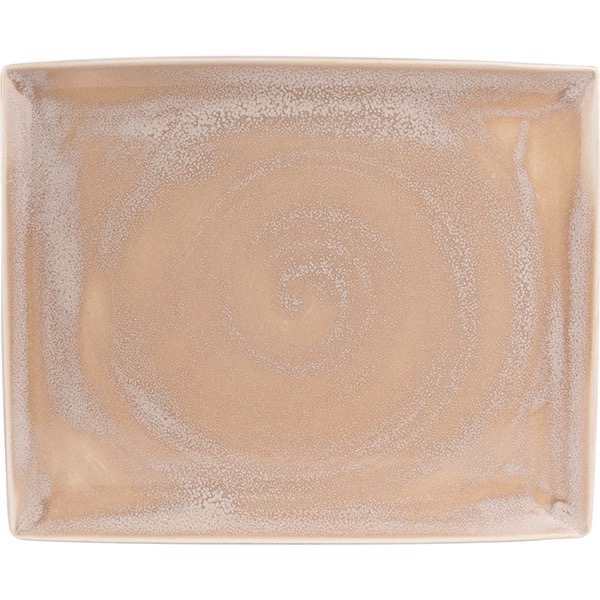 Блюдо прямоугольное 33х27 см, цвет - песочный, REVOLUTION SANDSTONE, STEELITE