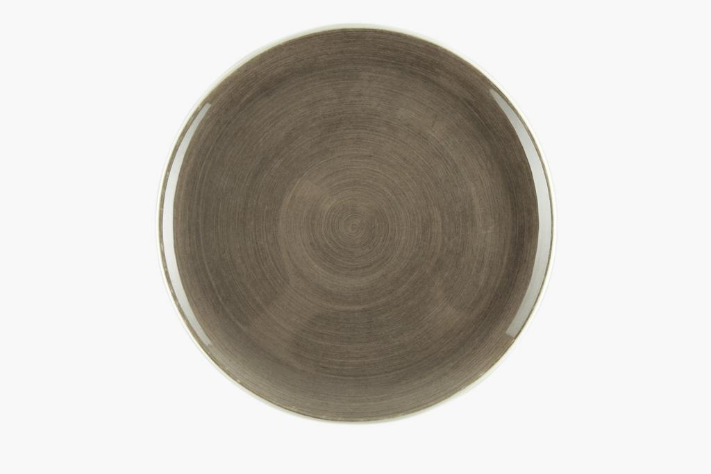 Тарелка плоская десертная 19 см, серая, TIMBER, CONTINENTAL