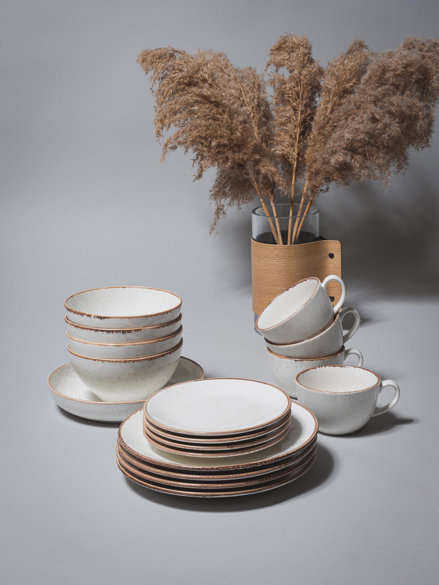 Набор на 4 персоны / 17 предметов Seasons (бежевый)