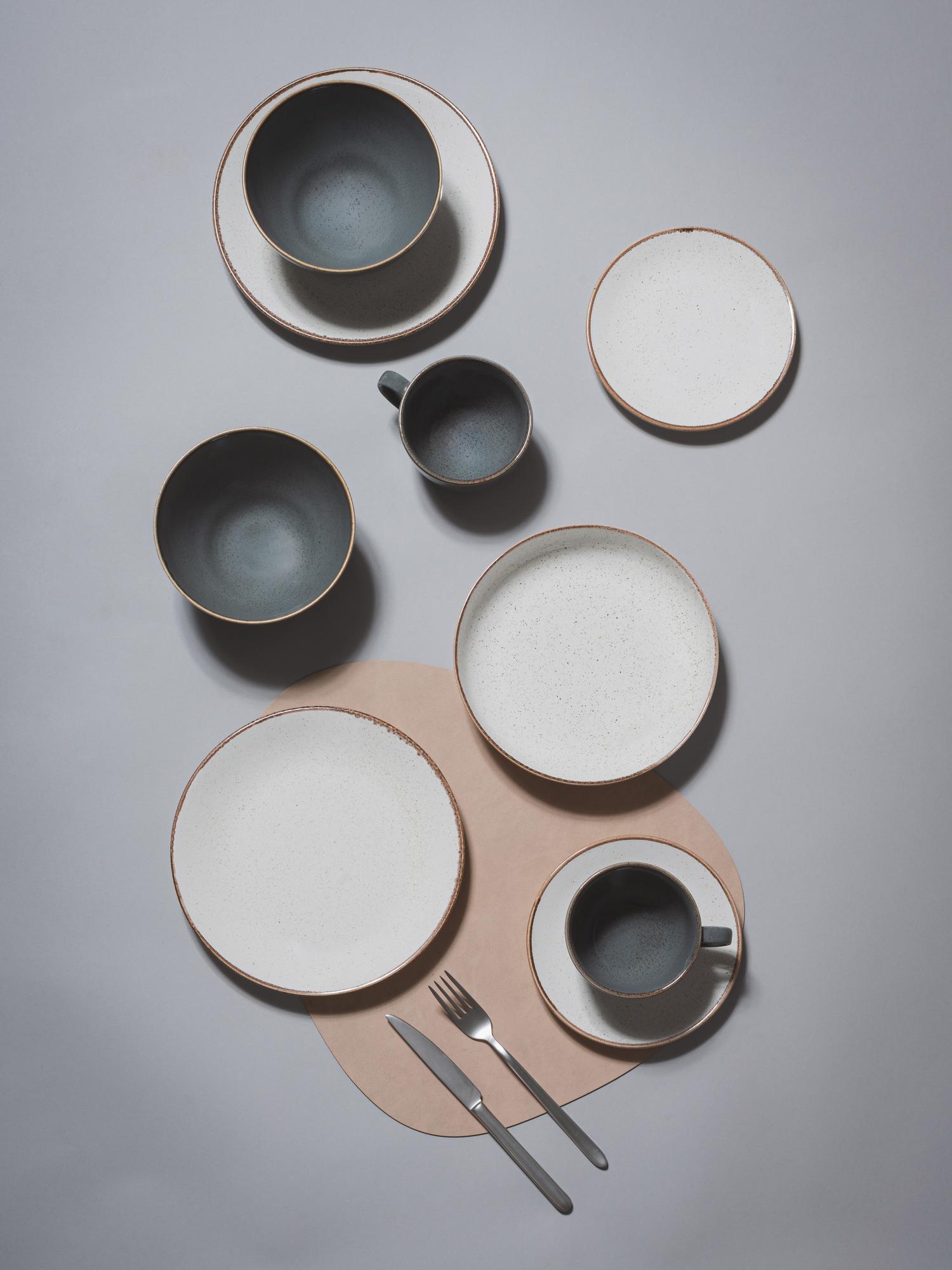 Набор на 2 персоны / 9 предметов Seasons (бежевый/темно-серый)