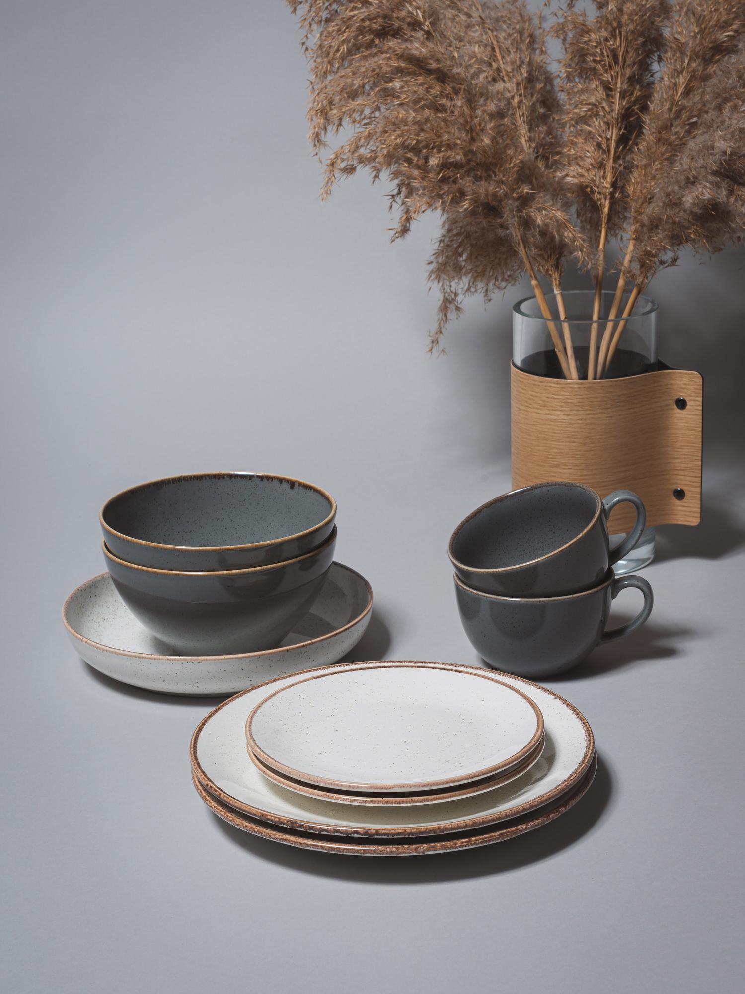 Набор на 2 персоны / 9 предметов Seasons (бежевый/темно-серый)