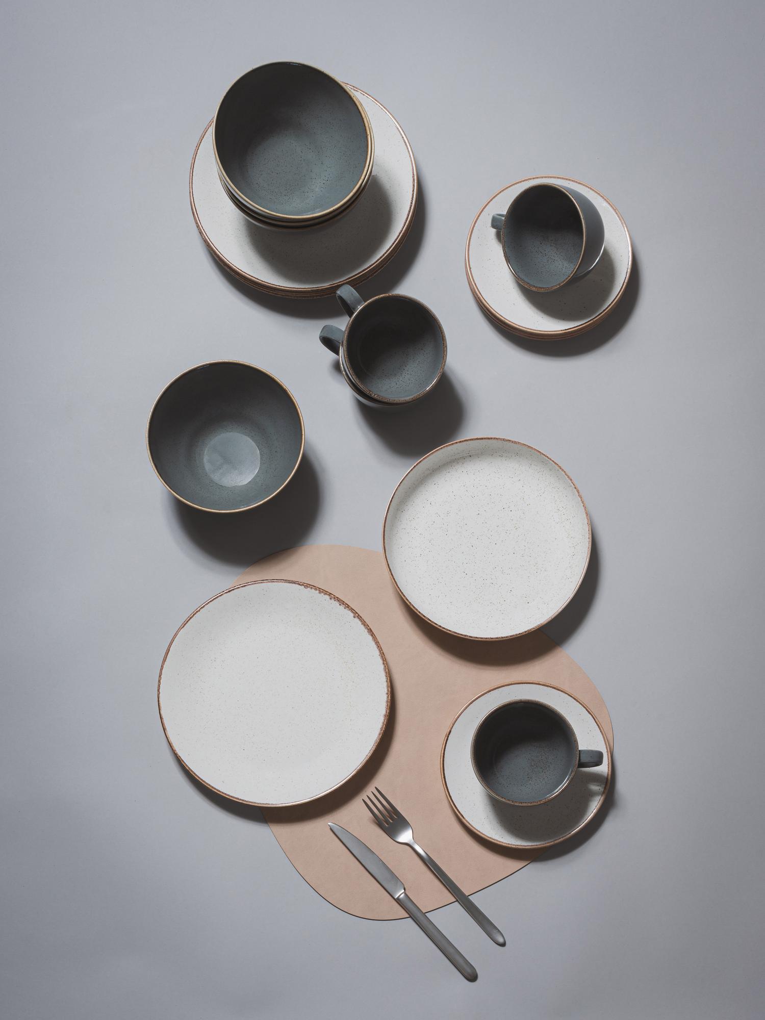 Набор на 4 персоны / 17 предметов Seasons (бежевый/темно-серый)