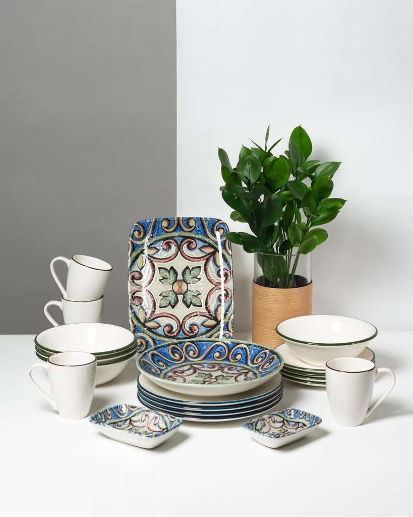 Сервиз ID FINE, микс Amalfi и Modest на 4 персоны/20 предметов, Турция