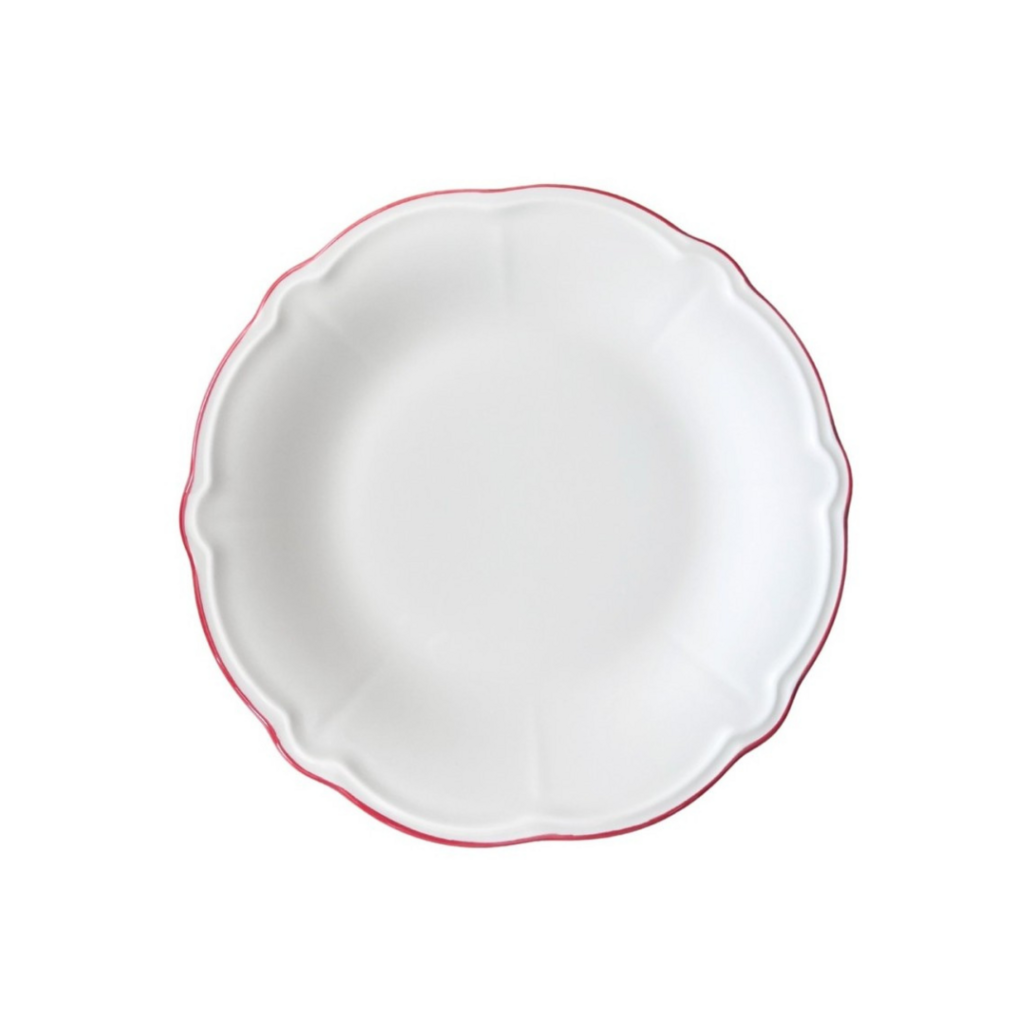 Тарелка плоская 15 см, ID FINE, Line красный