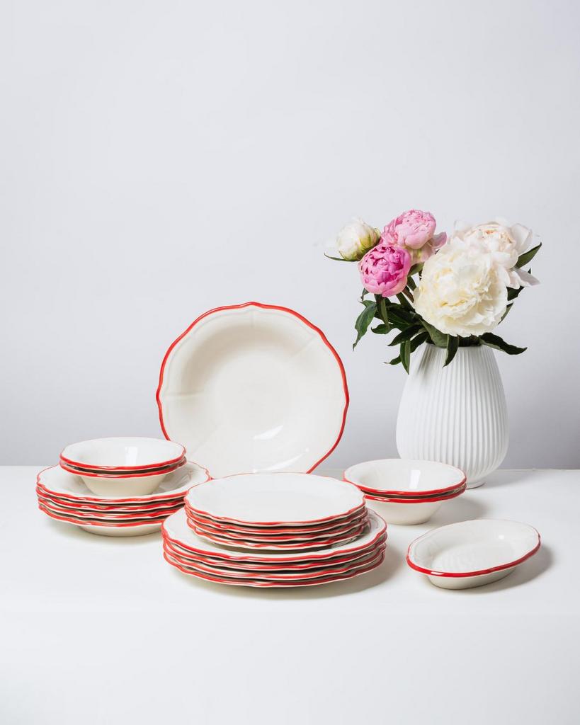 Сервиз ID FINE, серия Line Coral на 4 персоны/18 предметов, Турция