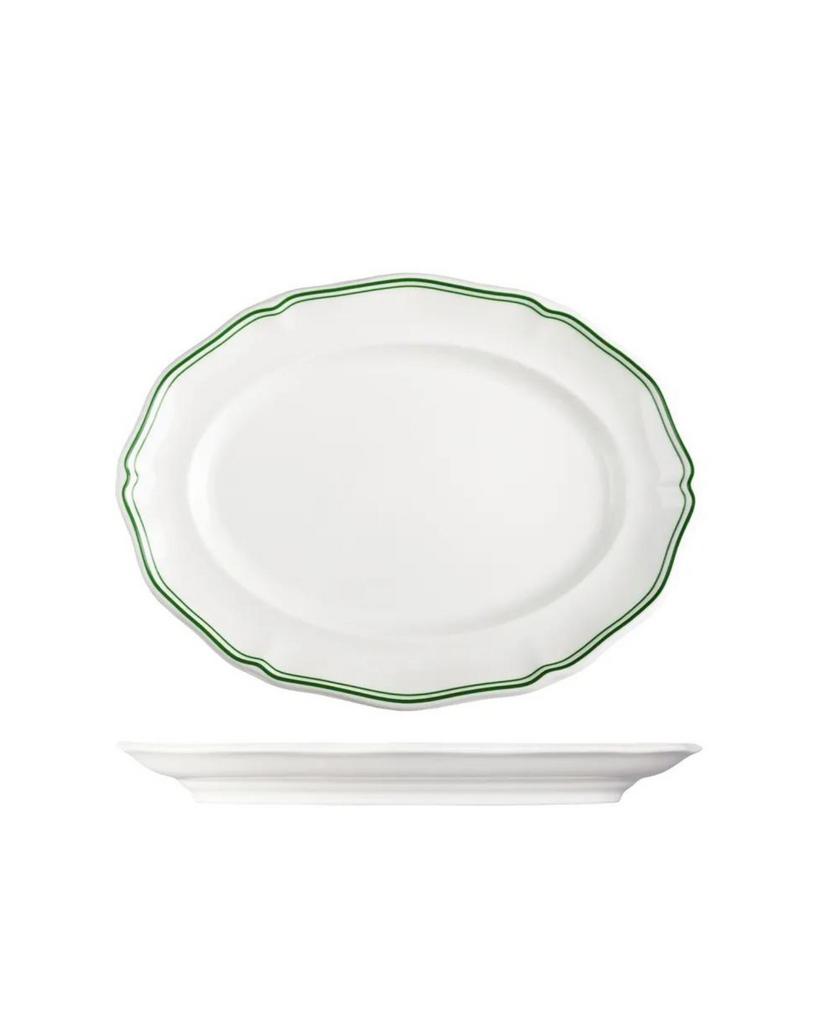 Блюдо овальное для закусок и нарезок 25х19 см, LUZERNE, Astoria Emerald