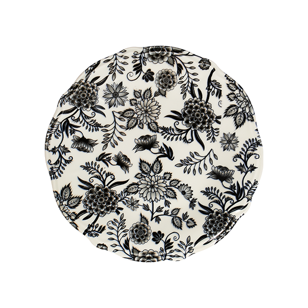 Тарелка плоская 21 см, ID FINE, Herba черный