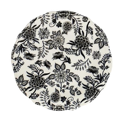 Тарелка плоская 26 см, ID FINE, Herba черный