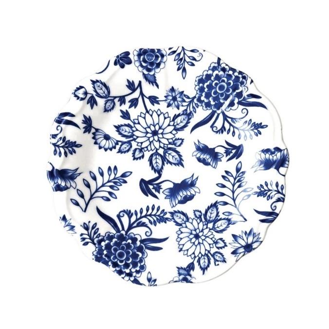 Тарелка плоская 21 см, ID FINE, Herba синий