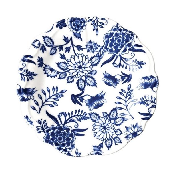 Тарелка плоская 26 см, ID FINE, Herba синий