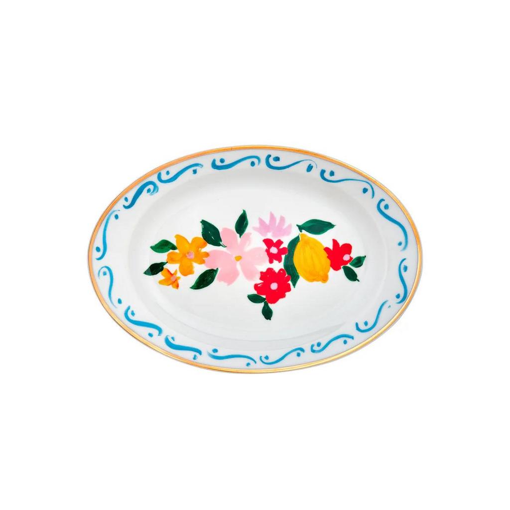 Блюдо овальное 19,5х13 см Fiori e limoni, BITOSSI HOME, Con Amore