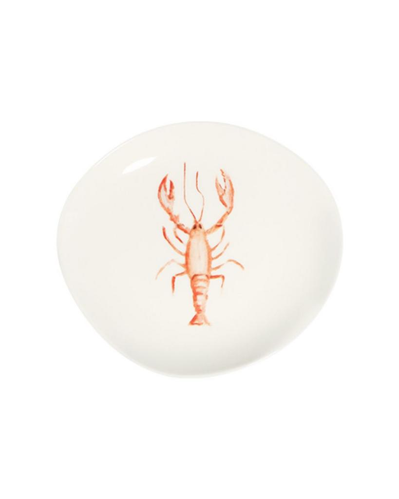 Тарелка асим-ая для завтраков и десертов 21 см, ID FINE, Lobster Coral