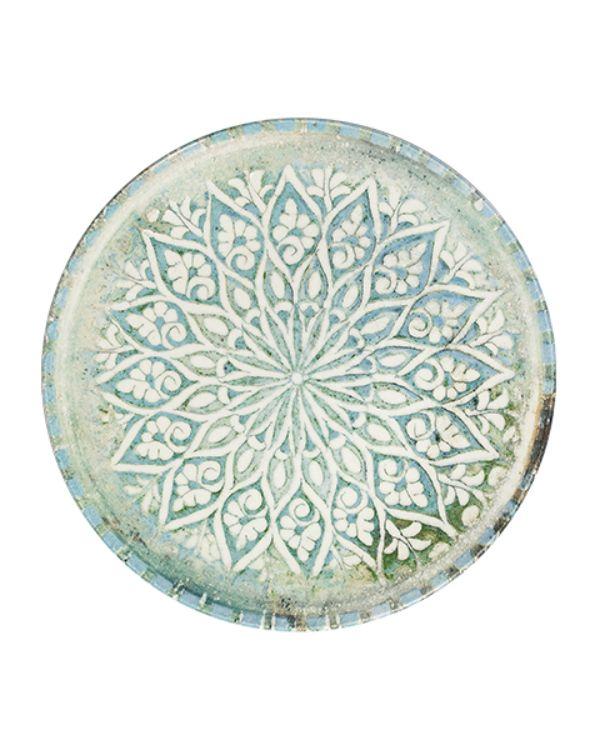 Тарелка плоская 25 см, ID FINE, Granada Turquoise