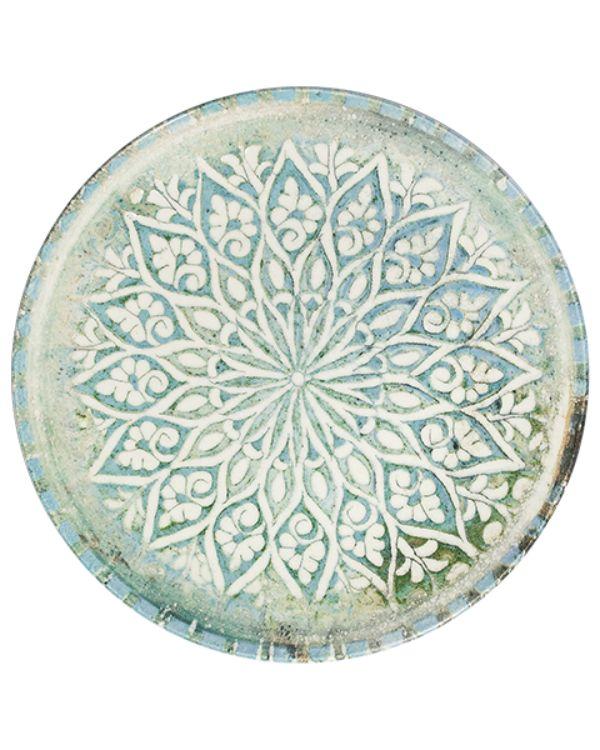 Тарелка плоская 28 см, ID FINE, Granada Turquoise
