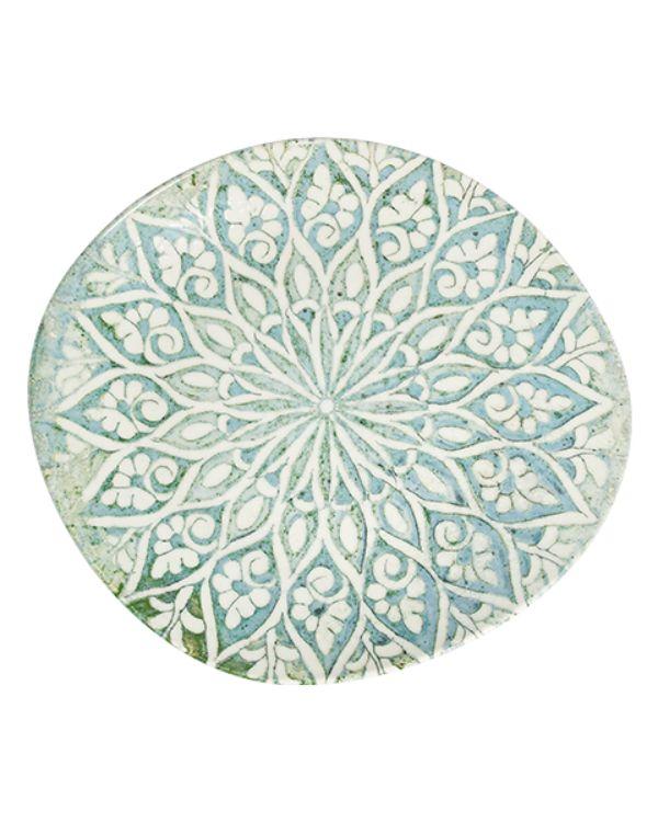 Тарелка асимметричная 27 см, ID FINE, Granada Turquoise
