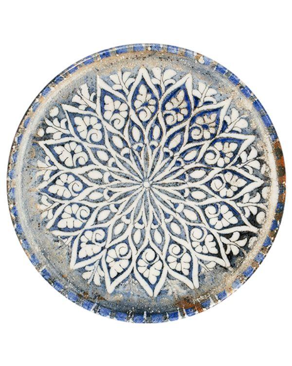 Тарелка плоская 28 см, ID FINE, Granada Blue