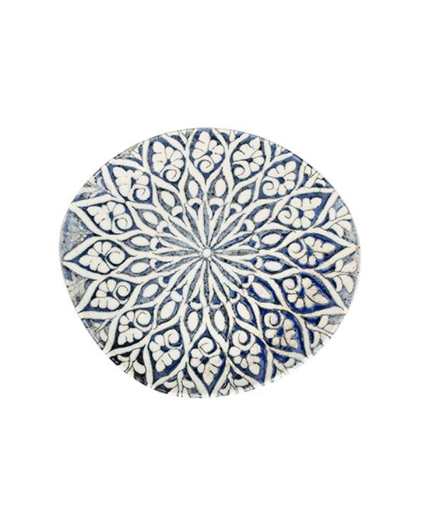 Тарелка асимметричная 21 см, ID FINE, Granada Blue