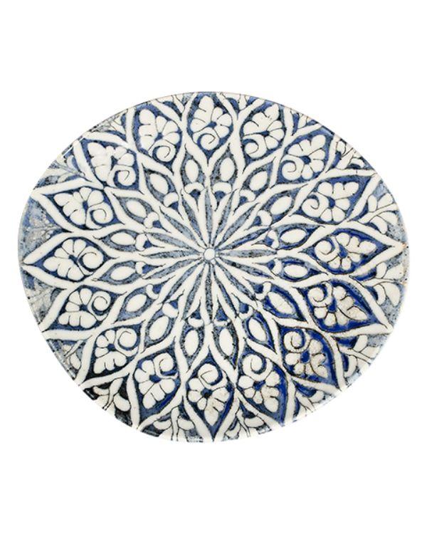 Тарелка асимметричная 27 см, ID FINE, Granada Blue