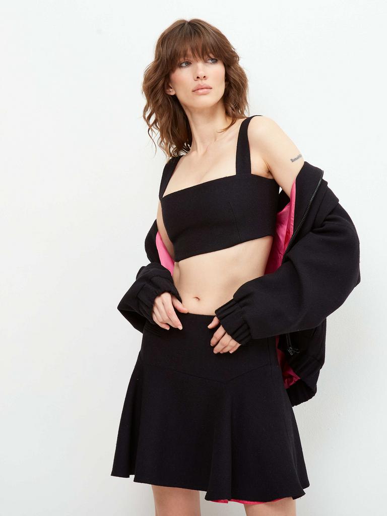 Топ укороченный из твида