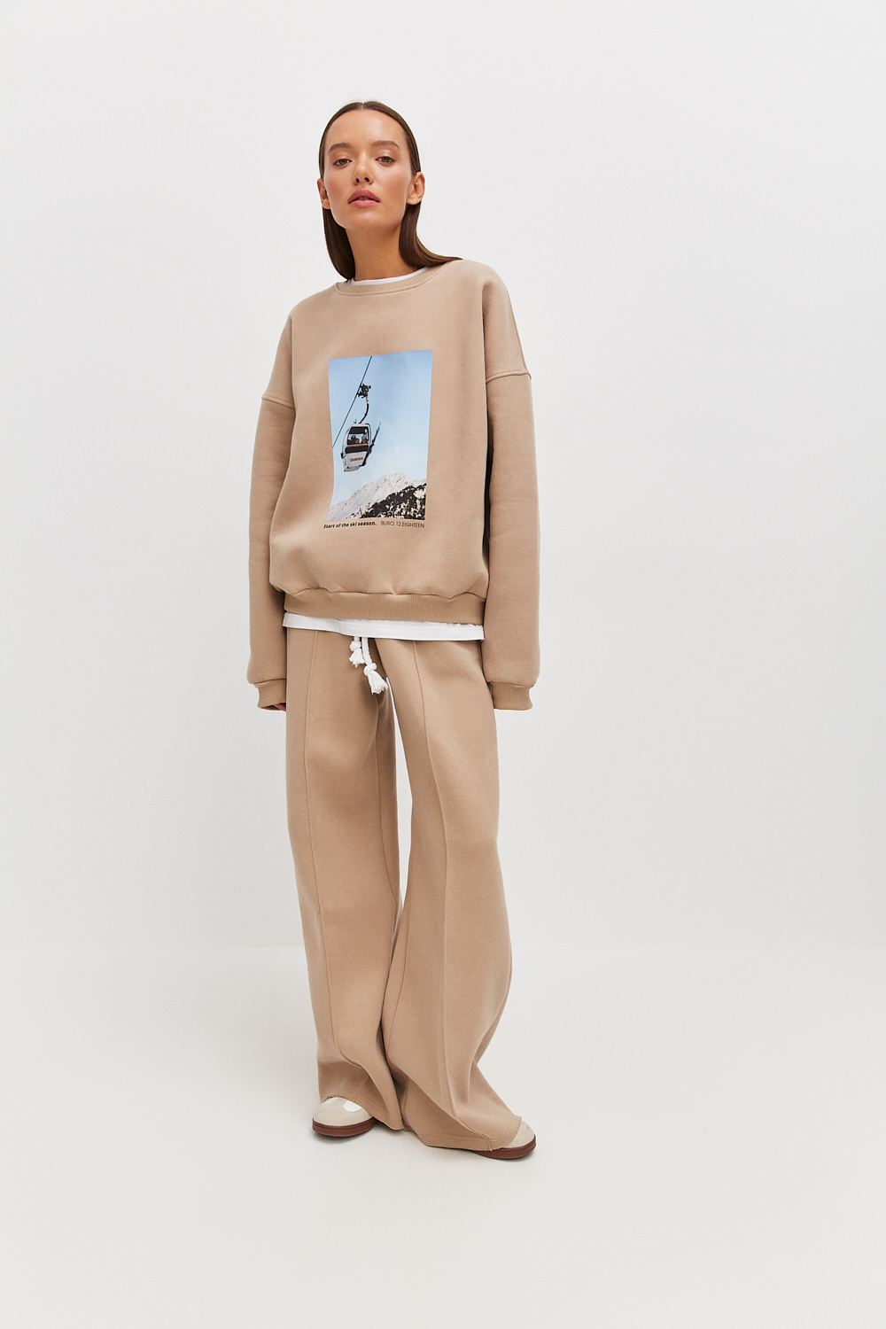 Широкие брюки с начёсом