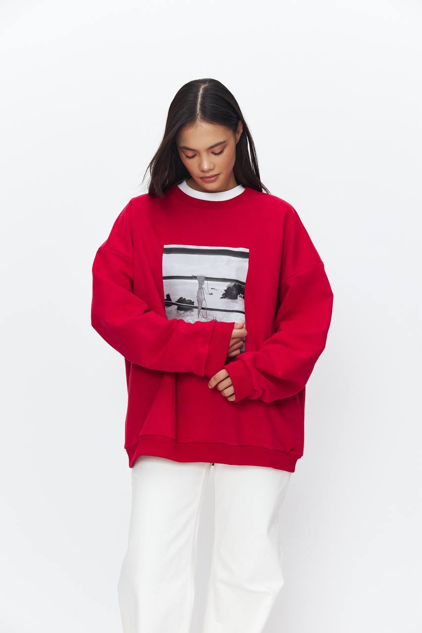 Джемпер SPORT с принтом VACATION