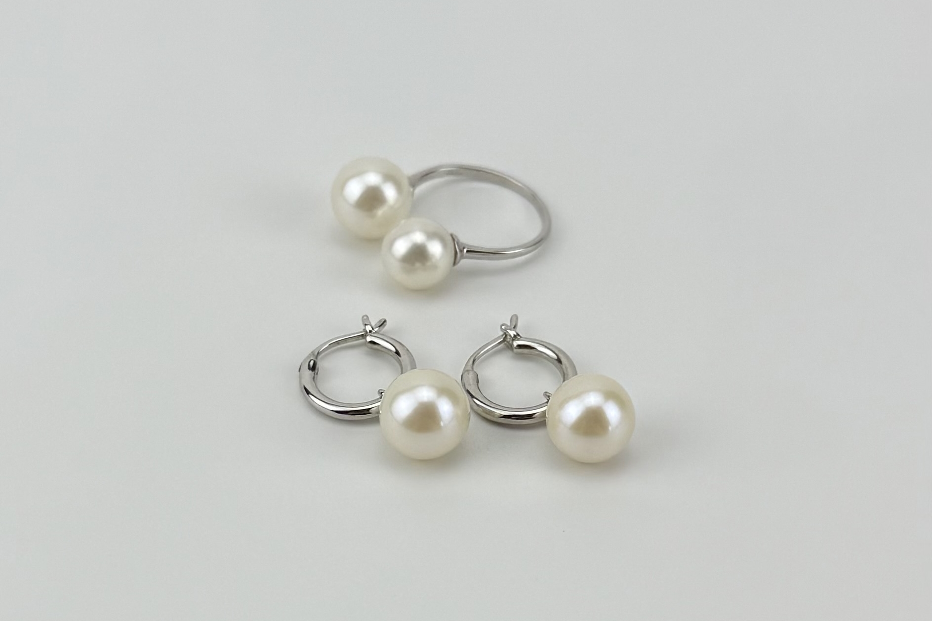 Комплект украшений из натурального жемчуга COCO