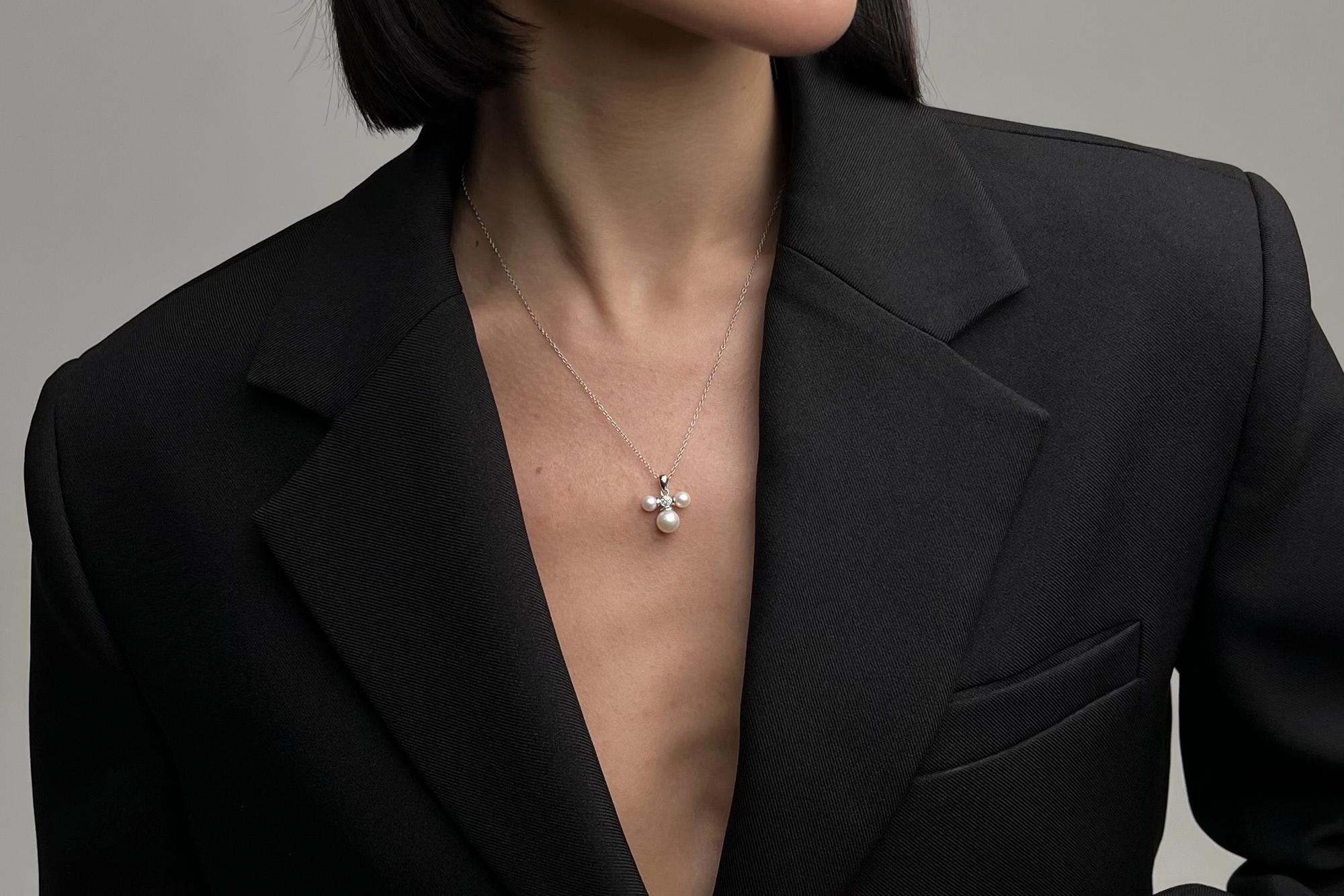 Подвеска с натуральными жемчужинами H2O