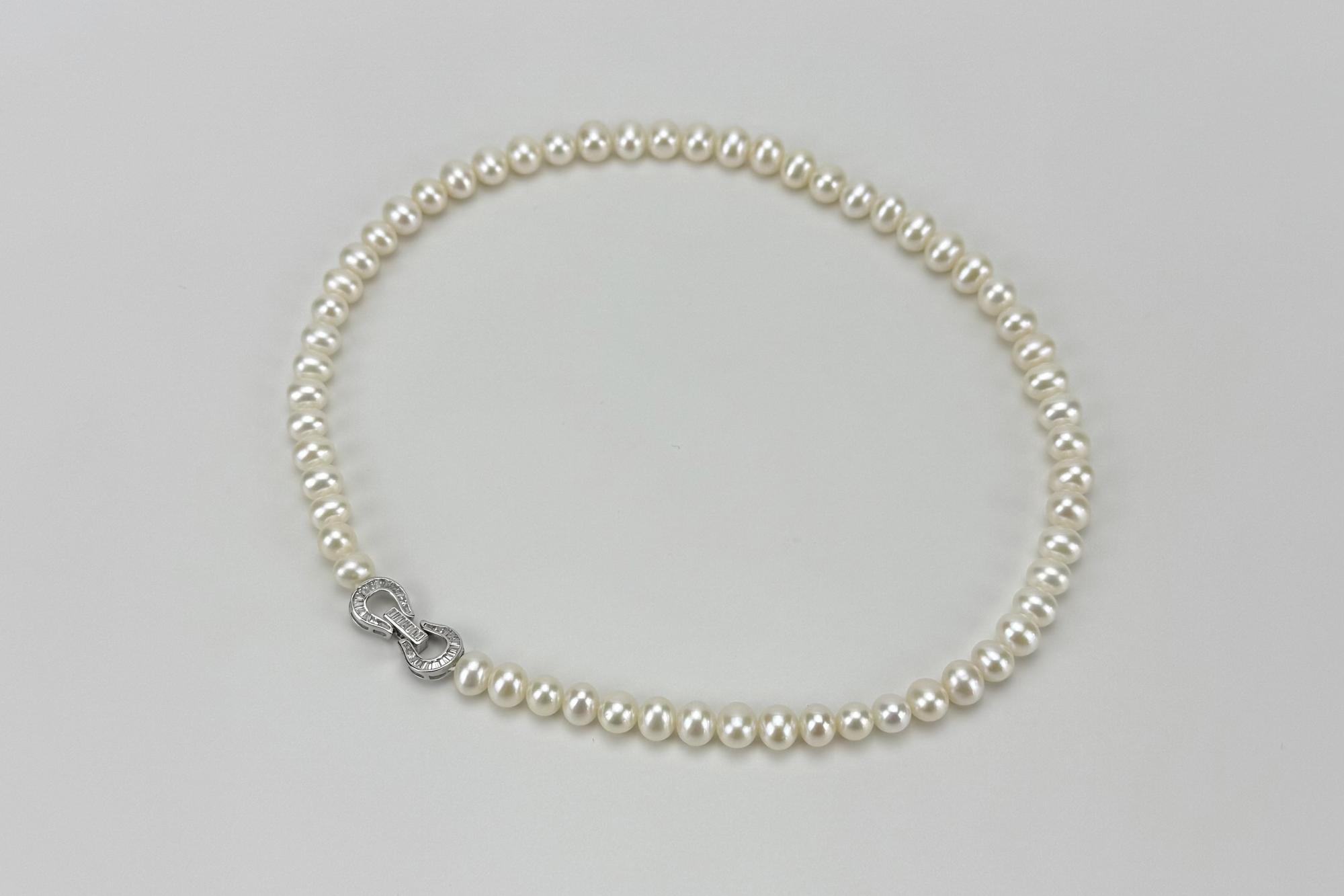 Классическое колье из натурального жемчуга LUCKY