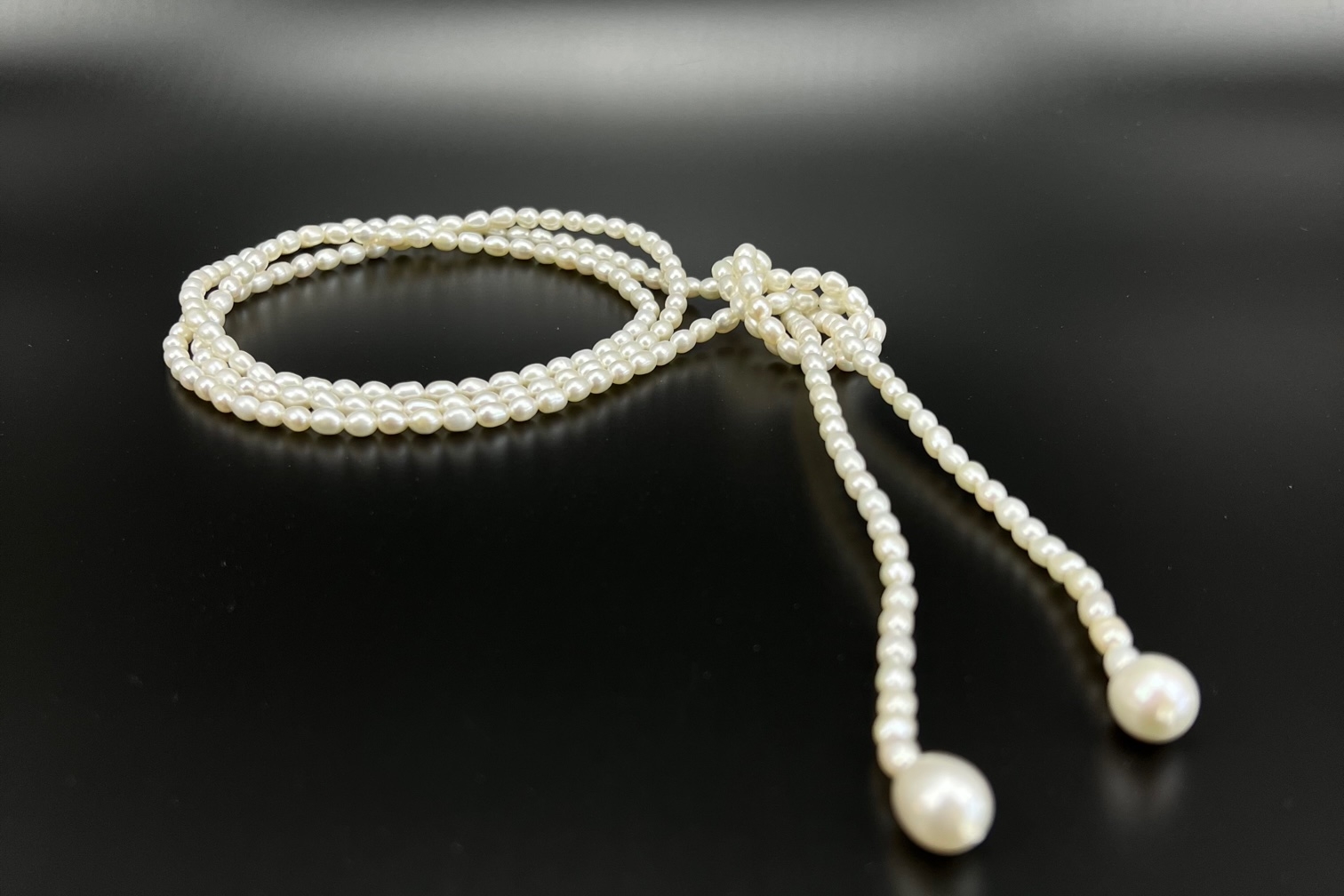 Лариат из натурального жемчуга SHARLY