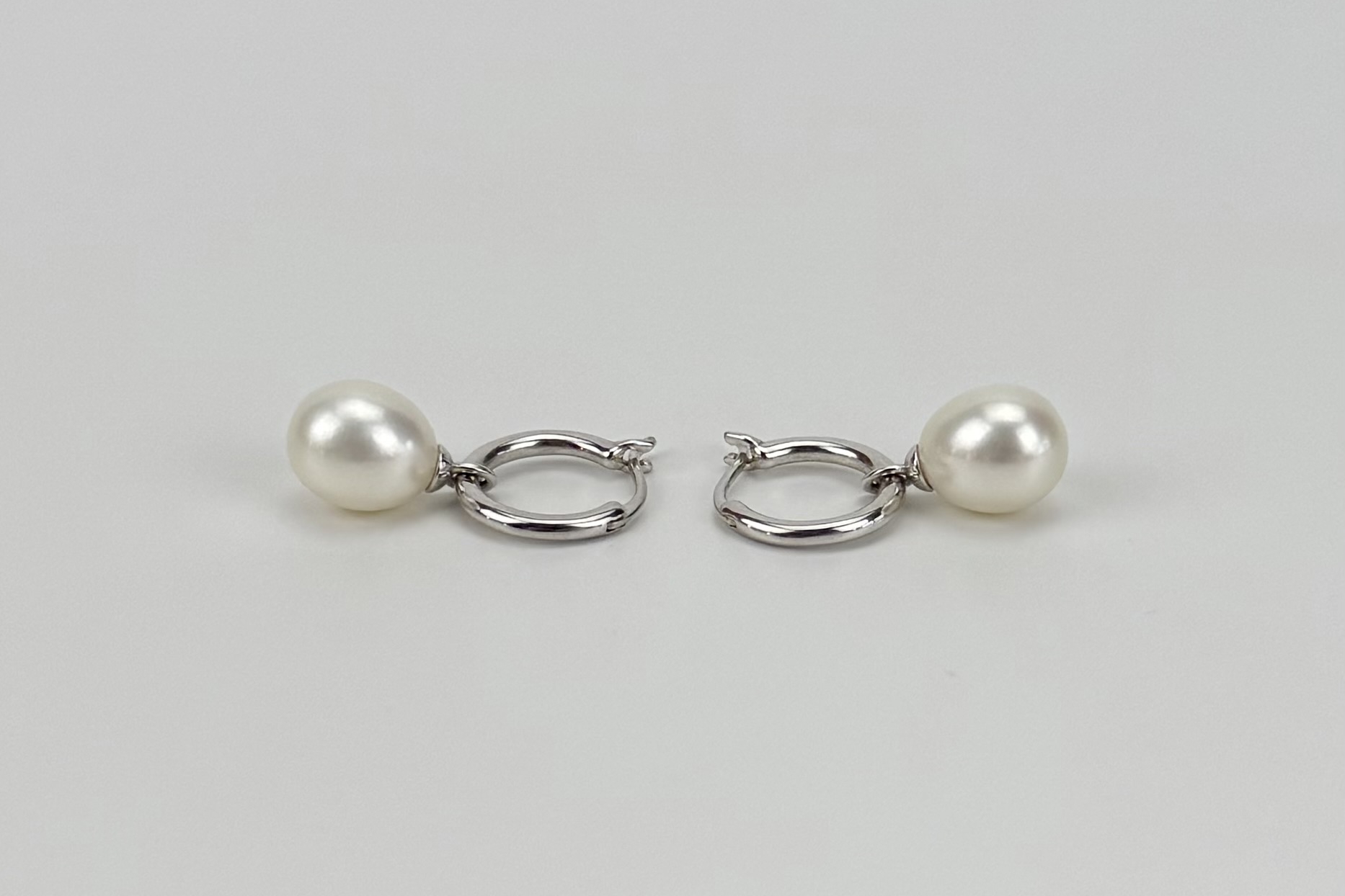 Серьги конго с жемчужными подвесками SAME